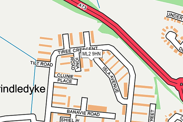 ML2 9HN map - OS OpenMap – Local (Ordnance Survey) ML2 9HN map - OS OpenMap – Local (Ordnance Survey)