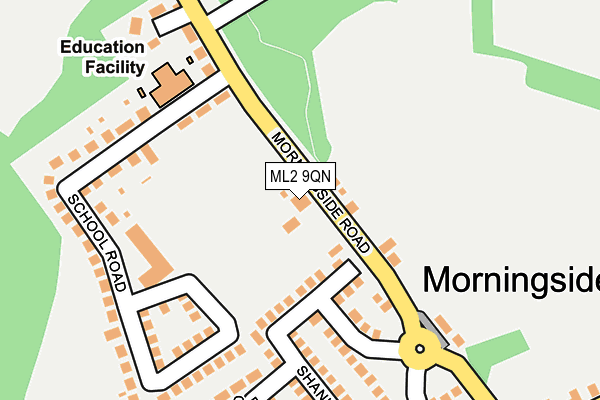 ML2 9QN map - OS OpenMap – Local (Ordnance Survey) ML2 9QN map - OS OpenMap – Local (Ordnance Survey)