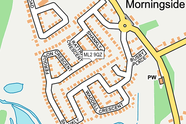 ML2 9QZ map - OS OpenMap – Local (Ordnance Survey) ML2 9QZ map - OS OpenMap – Local (Ordnance Survey)