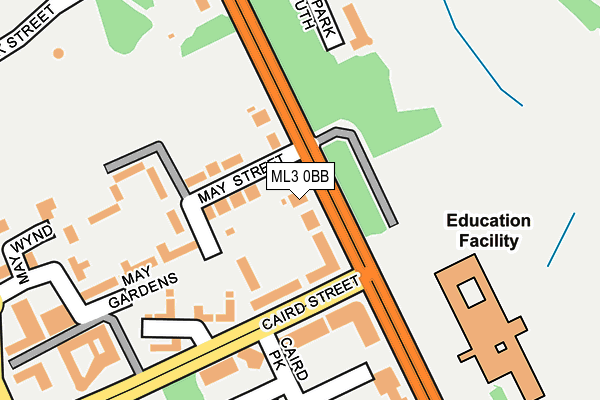 ML3 0BB map - OS OpenMap – Local (Ordnance Survey) ML3 0BB map - OS OpenMap – Local (Ordnance Survey)