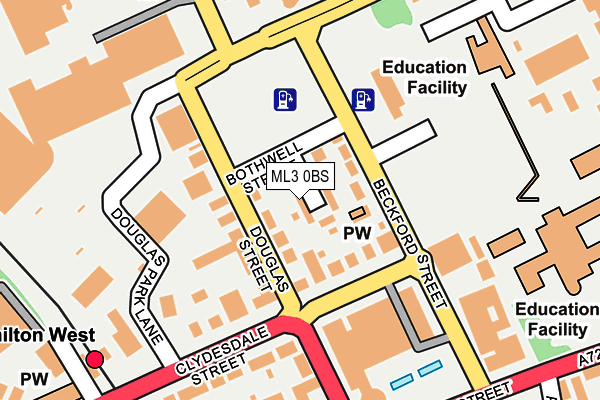 ML3 0BS map - OS OpenMap – Local (Ordnance Survey) ML3 0BS map - OS OpenMap – Local (Ordnance Survey)