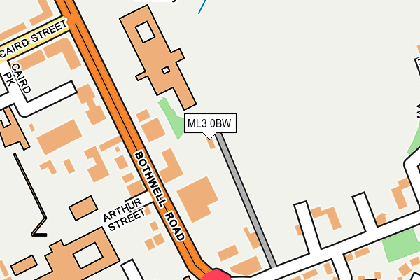 ML3 0BW map - OS OpenMap – Local (Ordnance Survey) ML3 0BW map - OS OpenMap – Local (Ordnance Survey)