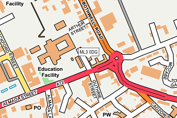 ML3 0DG map - OS OpenMap – Local (Ordnance Survey) ML3 0DG map - OS OpenMap – Local (Ordnance Survey)