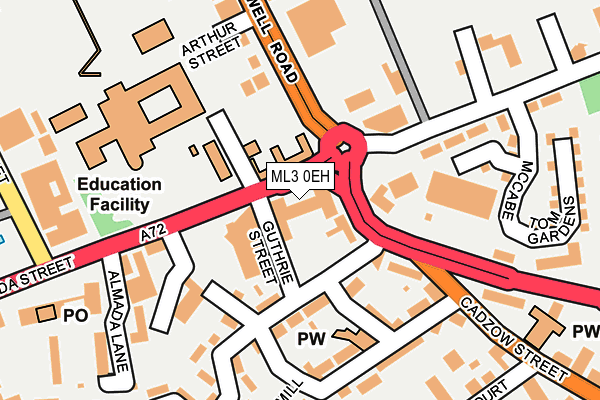 ML3 0EH map - OS OpenMap – Local (Ordnance Survey) ML3 0EH map - OS OpenMap – Local (Ordnance Survey)