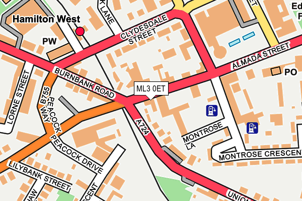 ML3 0ET map - OS OpenMap – Local (Ordnance Survey) ML3 0ET map - OS OpenMap – Local (Ordnance Survey)