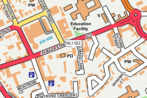 ML3 0EZ map - OS OpenMap – Local (Ordnance Survey) ML3 0EZ map - OS OpenMap – Local (Ordnance Survey)