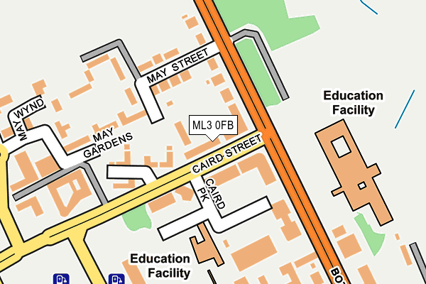 ML3 0FB map - OS OpenMap – Local (Ordnance Survey)