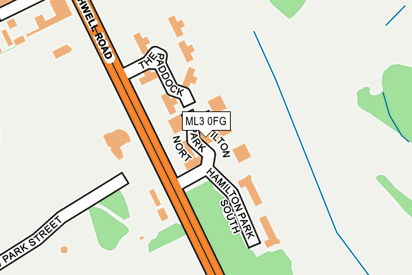 ML3 0FG map - OS OpenMap – Local (Ordnance Survey) ML3 0FG map - OS OpenMap – Local (Ordnance Survey)