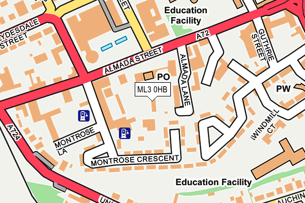 ML3 0HB map - OS OpenMap – Local (Ordnance Survey) ML3 0HB map - OS OpenMap – Local (Ordnance Survey)