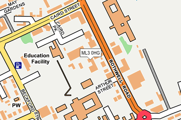 ML3 0HG map - OS OpenMap – Local (Ordnance Survey) ML3 0HG map - OS OpenMap – Local (Ordnance Survey)