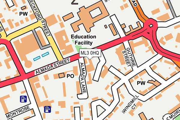 ML3 0HQ map - OS OpenMap – Local (Ordnance Survey) ML3 0HQ map - OS OpenMap – Local (Ordnance Survey)