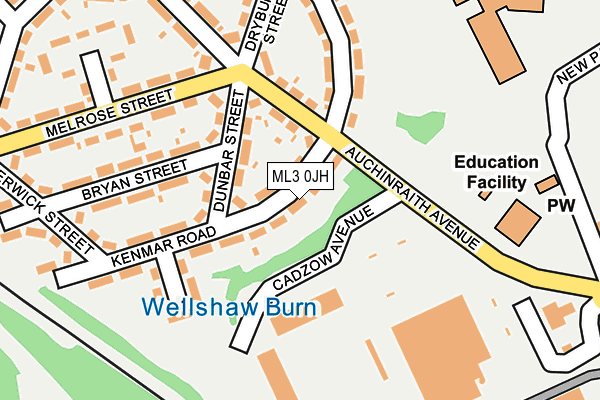 ML3 0JH map - OS OpenMap – Local (Ordnance Survey) ML3 0JH map - OS OpenMap – Local (Ordnance Survey)