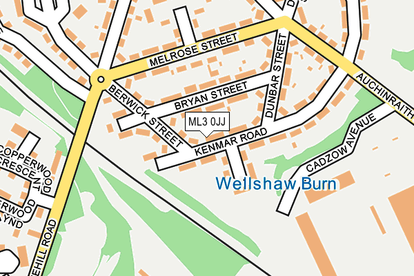 ML3 0JJ map - OS OpenMap – Local (Ordnance Survey) ML3 0JJ map - OS OpenMap – Local (Ordnance Survey)