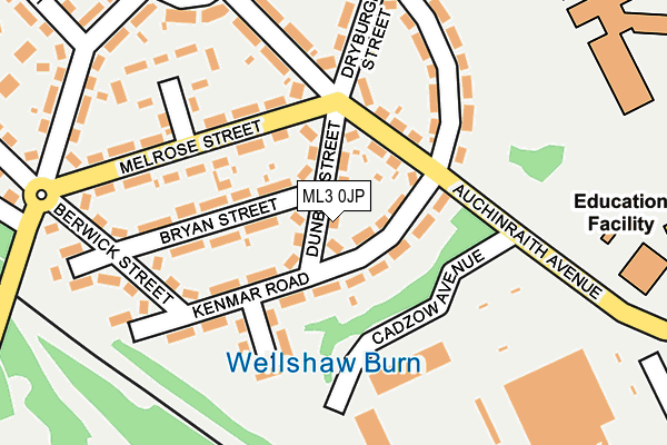 ML3 0JP map - OS OpenMap – Local (Ordnance Survey) ML3 0JP map - OS OpenMap – Local (Ordnance Survey)