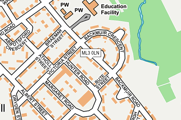 ML3 0LN map - OS OpenMap – Local (Ordnance Survey) ML3 0LN map - OS OpenMap – Local (Ordnance Survey)
