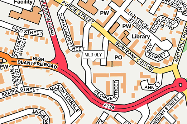 ML3 0LY map - OS OpenMap – Local (Ordnance Survey) ML3 0LY map - OS OpenMap – Local (Ordnance Survey)