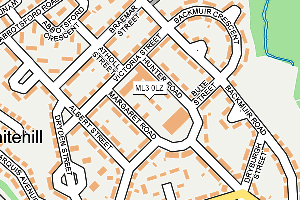 ML3 0LZ map - OS OpenMap – Local (Ordnance Survey) ML3 0LZ map - OS OpenMap – Local (Ordnance Survey)