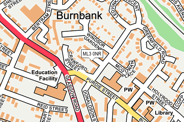ML3 0NR map - OS OpenMap – Local (Ordnance Survey) ML3 0NR map - OS OpenMap – Local (Ordnance Survey)