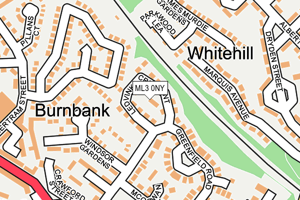 ML3 0NY map - OS OpenMap – Local (Ordnance Survey) ML3 0NY map - OS OpenMap – Local (Ordnance Survey)