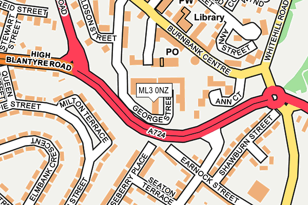 ML3 0NZ map - OS OpenMap – Local (Ordnance Survey) ML3 0NZ map - OS OpenMap – Local (Ordnance Survey)
