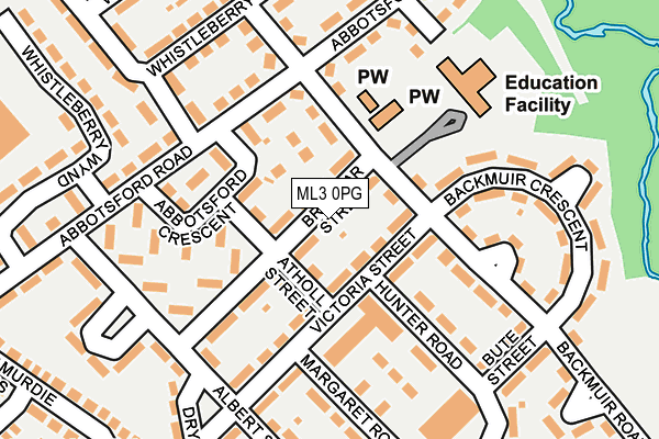 ML3 0PG map - OS OpenMap – Local (Ordnance Survey) ML3 0PG map - OS OpenMap – Local (Ordnance Survey)