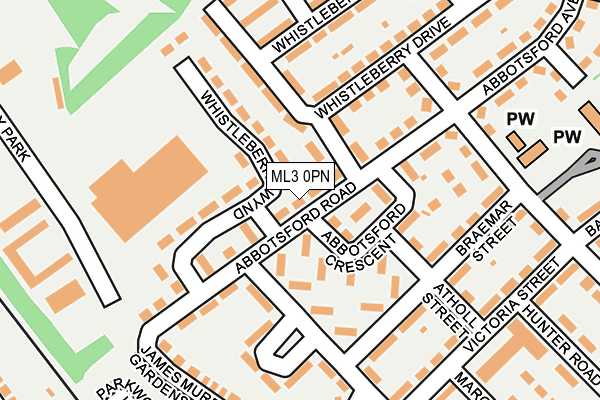ML3 0PN map - OS OpenMap – Local (Ordnance Survey) ML3 0PN map - OS OpenMap – Local (Ordnance Survey)
