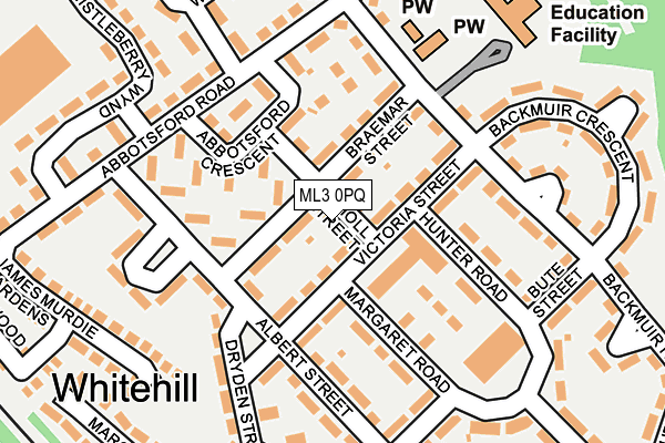 ML3 0PQ map - OS OpenMap – Local (Ordnance Survey) ML3 0PQ map - OS OpenMap – Local (Ordnance Survey)