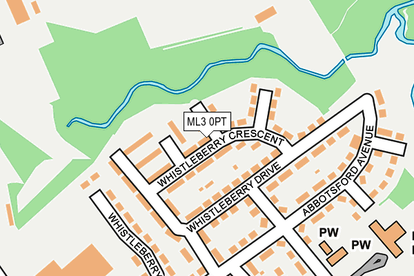 ML3 0PT map - OS OpenMap – Local (Ordnance Survey) ML3 0PT map - OS OpenMap – Local (Ordnance Survey)