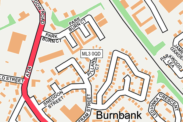 ML3 0QD map - OS OpenMap – Local (Ordnance Survey) ML3 0QD map - OS OpenMap – Local (Ordnance Survey)