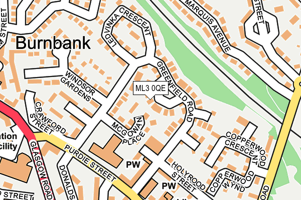 ML3 0QE map - OS OpenMap – Local (Ordnance Survey) ML3 0QE map - OS OpenMap – Local (Ordnance Survey)