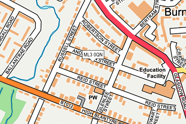 ML3 0QN map - OS OpenMap – Local (Ordnance Survey)