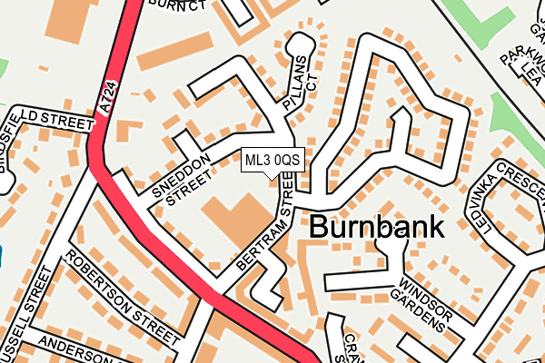 ML3 0QS map - OS OpenMap – Local (Ordnance Survey) ML3 0QS map - OS OpenMap – Local (Ordnance Survey)