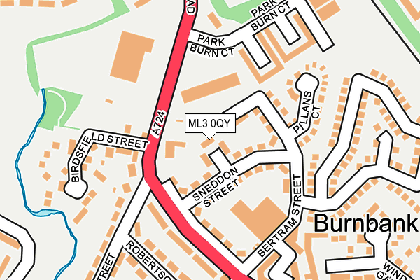 ML3 0QY map - OS OpenMap – Local (Ordnance Survey) ML3 0QY map - OS OpenMap – Local (Ordnance Survey)