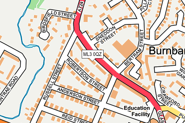 ML3 0QZ map - OS OpenMap – Local (Ordnance Survey) ML3 0QZ map - OS OpenMap – Local (Ordnance Survey)