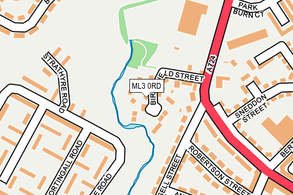 ML3 0RD map - OS OpenMap – Local (Ordnance Survey) ML3 0RD map - OS OpenMap – Local (Ordnance Survey)