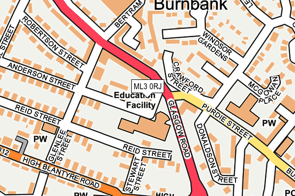ML3 0RJ map - OS OpenMap – Local (Ordnance Survey) ML3 0RJ map - OS OpenMap – Local (Ordnance Survey)
