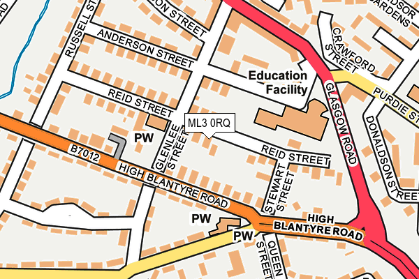 ML3 0RQ map - OS OpenMap – Local (Ordnance Survey) ML3 0RQ map - OS OpenMap – Local (Ordnance Survey)