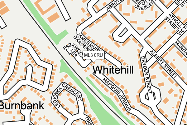 ML3 0RU map - OS OpenMap – Local (Ordnance Survey) ML3 0RU map - OS OpenMap – Local (Ordnance Survey)
