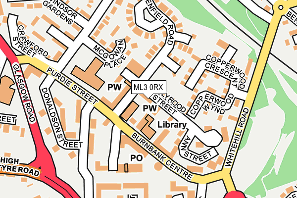 ML3 0RX map - OS OpenMap – Local (Ordnance Survey) ML3 0RX map - OS OpenMap – Local (Ordnance Survey)