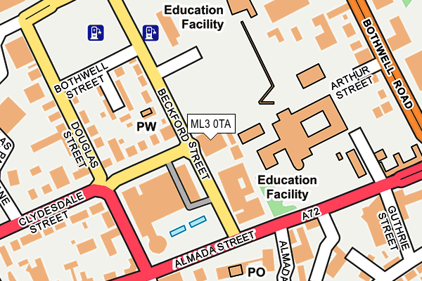 ML3 0TA map - OS OpenMap – Local (Ordnance Survey)