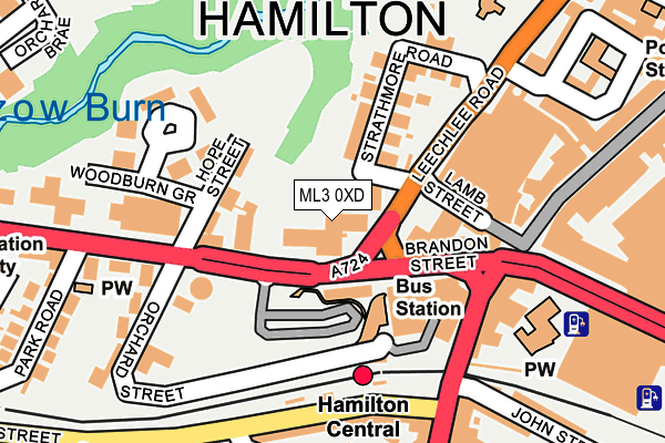 ML3 0XD map - OS OpenMap – Local (Ordnance Survey) ML3 0XD map - OS OpenMap – Local (Ordnance Survey)