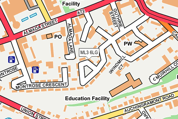 ML3 6LG map - OS OpenMap – Local (Ordnance Survey) ML3 6LG map - OS OpenMap – Local (Ordnance Survey)