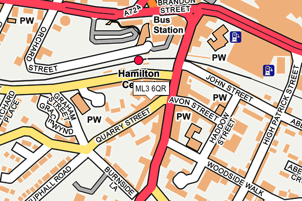 ML3 6QR map - OS OpenMap – Local (Ordnance Survey) ML3 6QR map - OS OpenMap – Local (Ordnance Survey)