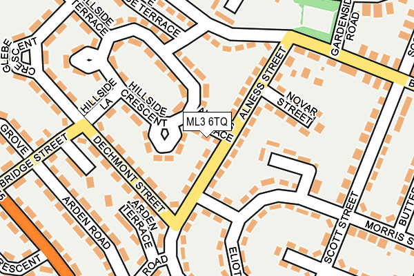 ML3 6TQ map - OS OpenMap – Local (Ordnance Survey) ML3 6TQ map - OS OpenMap – Local (Ordnance Survey)