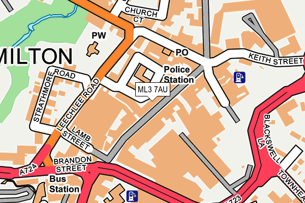 ML3 7AU map - OS OpenMap – Local (Ordnance Survey) ML3 7AU map - OS OpenMap – Local (Ordnance Survey)
