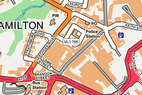 ML3 7BB map - OS OpenMap – Local (Ordnance Survey) ML3 7BB map - OS OpenMap – Local (Ordnance Survey)