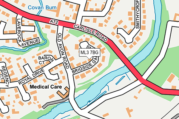 ML3 7BG map - OS OpenMap – Local (Ordnance Survey)