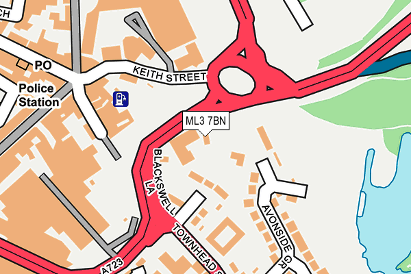 ML3 7BN map - OS OpenMap – Local (Ordnance Survey) ML3 7BN map - OS OpenMap – Local (Ordnance Survey)