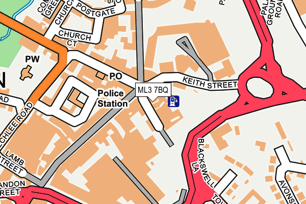 ML3 7BQ map - OS OpenMap – Local (Ordnance Survey) ML3 7BQ map - OS OpenMap – Local (Ordnance Survey)
