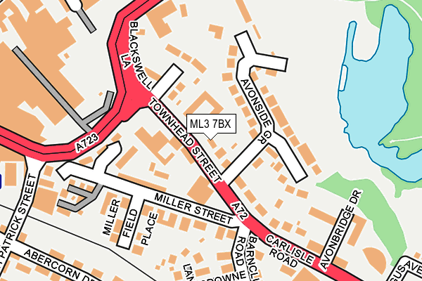 ML3 7BX map - OS OpenMap – Local (Ordnance Survey) ML3 7BX map - OS OpenMap – Local (Ordnance Survey)